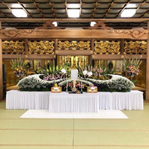 Photo of the altar included in Funeral Plan A
