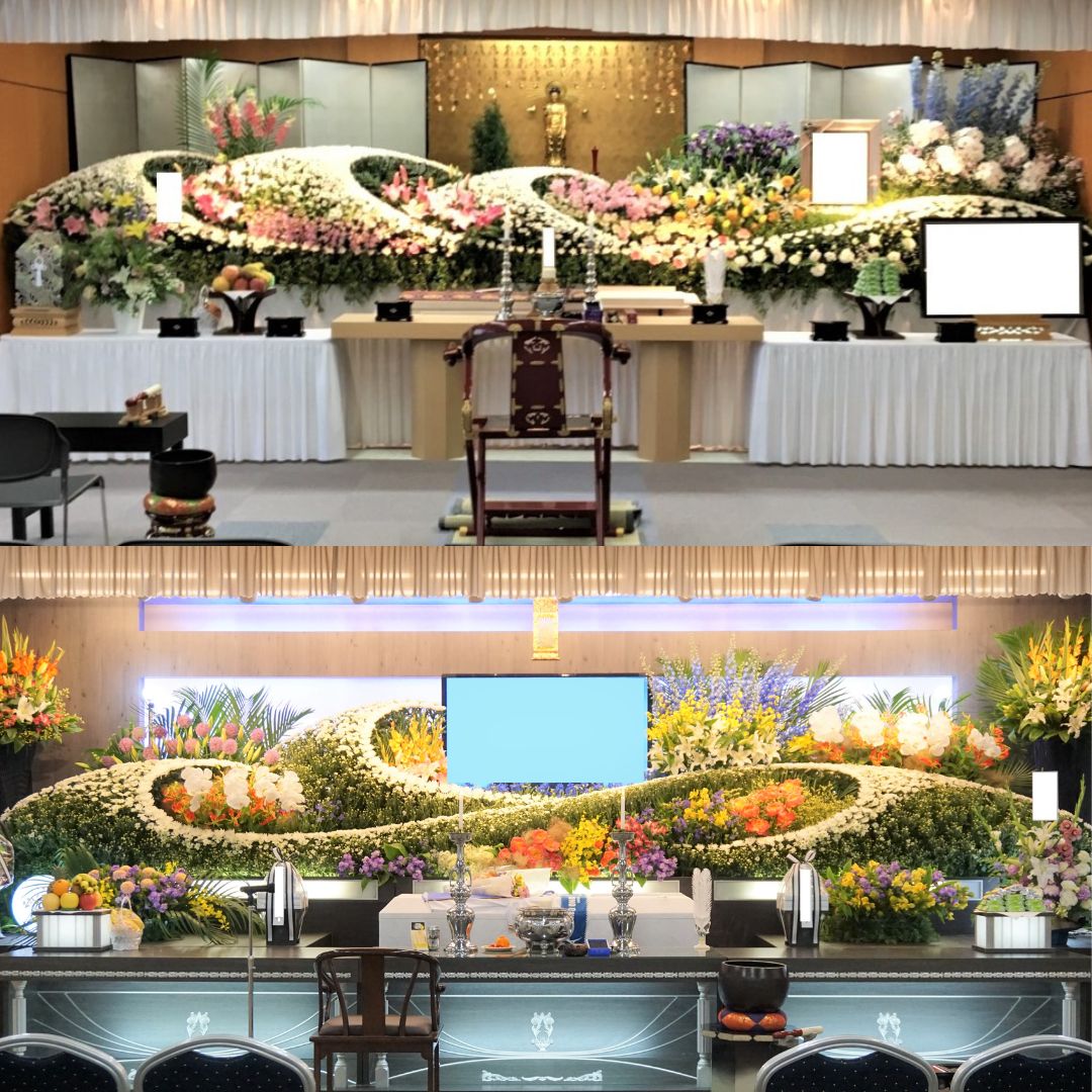 Altar for corporate and group funeral plans