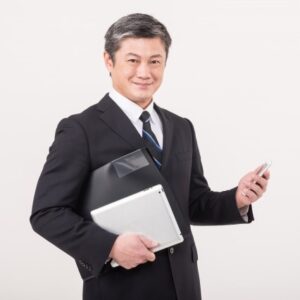 Funeral director holding a death certificate