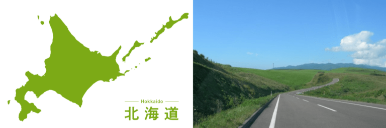 Hokkaido map and roads